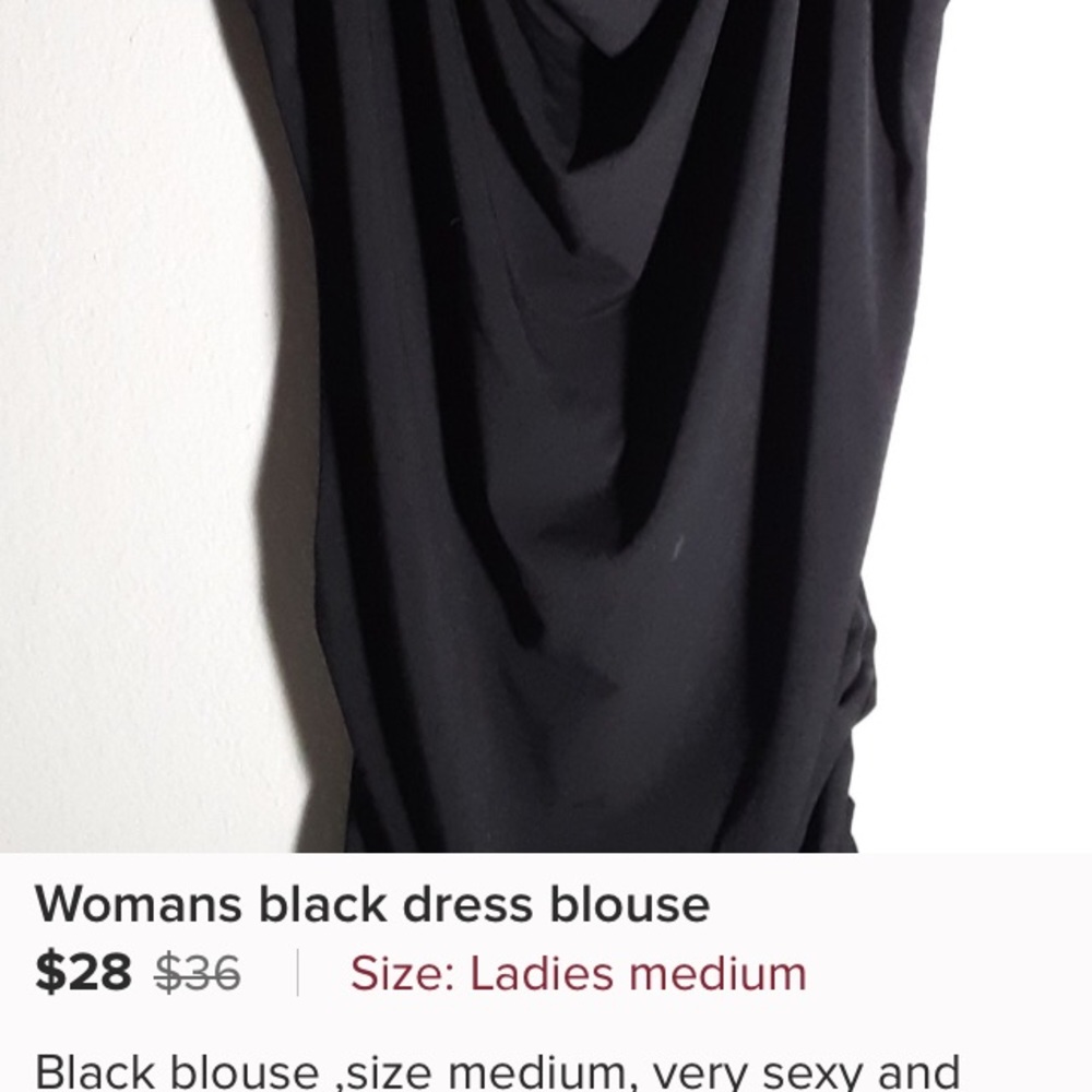 Black blouse - Picture 4 of 5